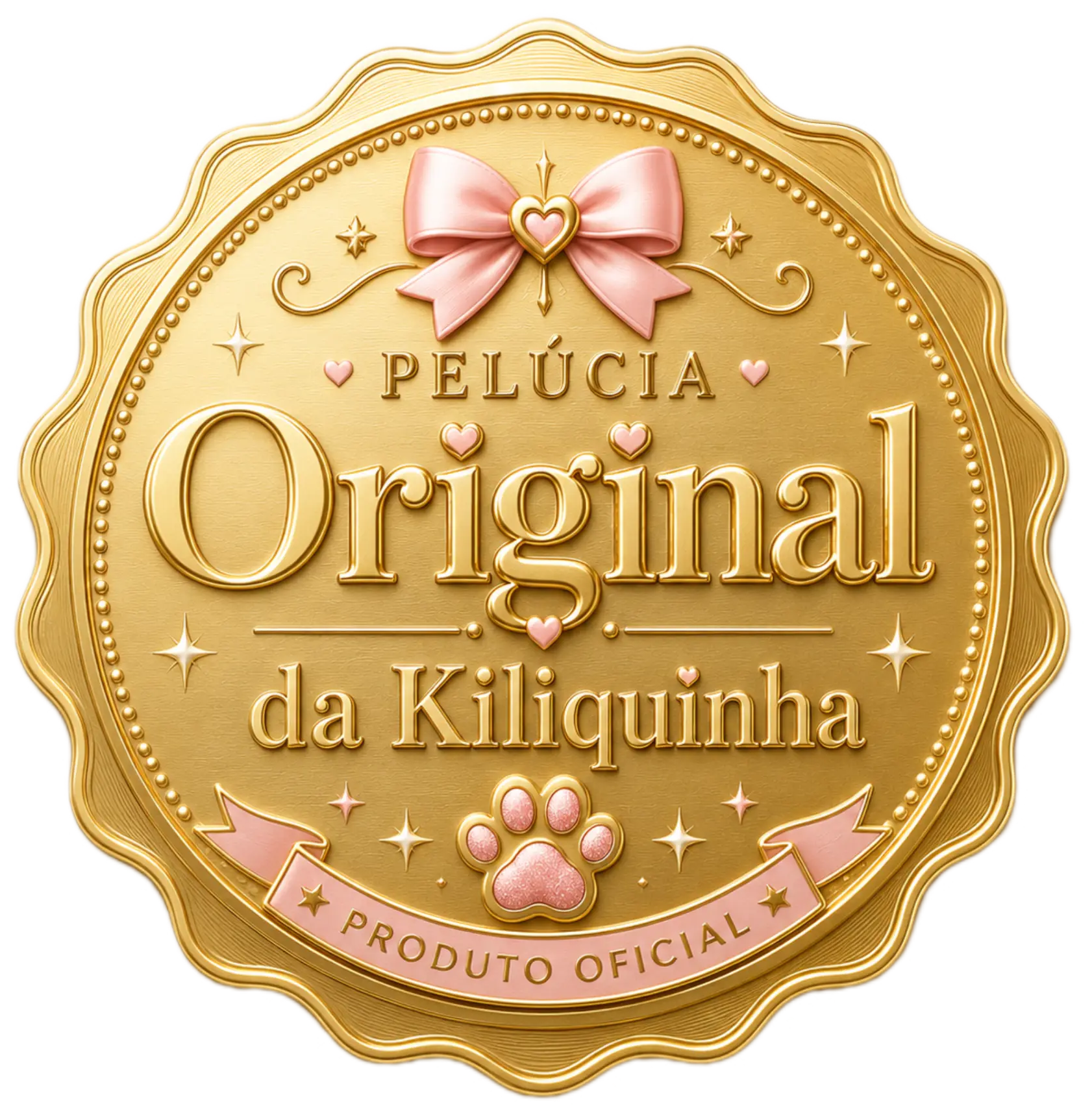 Selo Pelúcia Original da Kiliquinha, produto oficial
